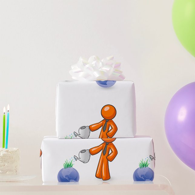 Papel De Presente Água na Terra (Criador carregado)