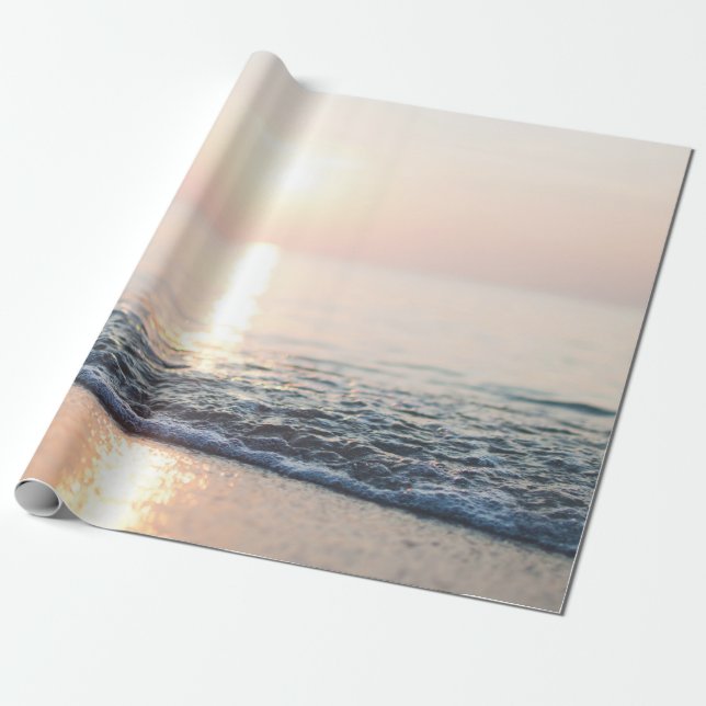 PAPEL DE PRESENTE ÁGUA NO MAR (Desenrolado)