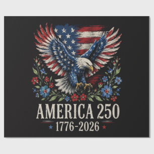 Papel De Presente Águia Americana do 250º Aniversário