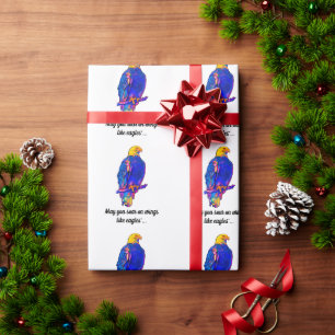 Papel De Presente Águia em cores Bíblias como águias