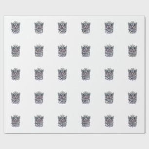 Papel De Presente Águia Tática Patriótica Caveira Inspirada no Milit