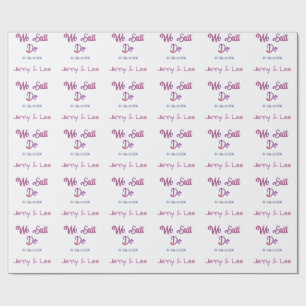 Papel De Presente Ainda fazemos rosa marrom nome data ano boho retrô