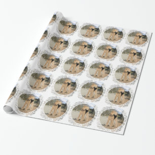 Papel De Presente Airedale no Estábulo