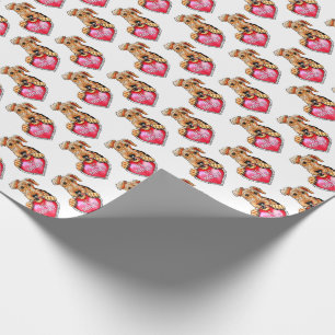 Papel De Presente Airedale Terrier Be Mine