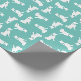 Papel De Presente Akita Dog Puppy