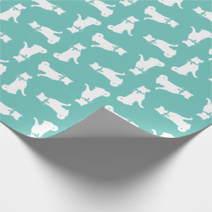 Papel De Presente Akita Dog Puppy