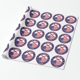 Papel De Presente Alabama, Estados Unidos, t-shirt do Alabama, Alaba