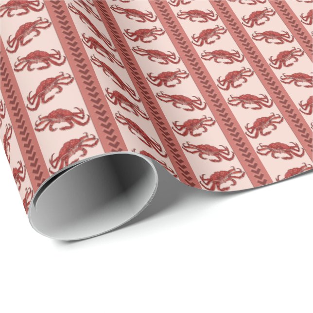 Papel De Presente Alaska King Crab Wrapping Paper  (Ponta do rolo)