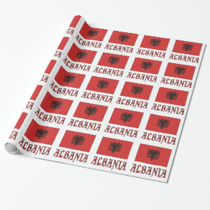 Papel De Presente Albânia e Bandeira da Albânia