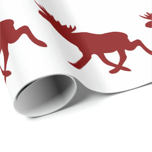 Papel De Presente Alces do chocolate