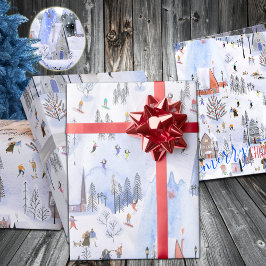 Papel De Presente Aldeia de Esqui Busy Mountain