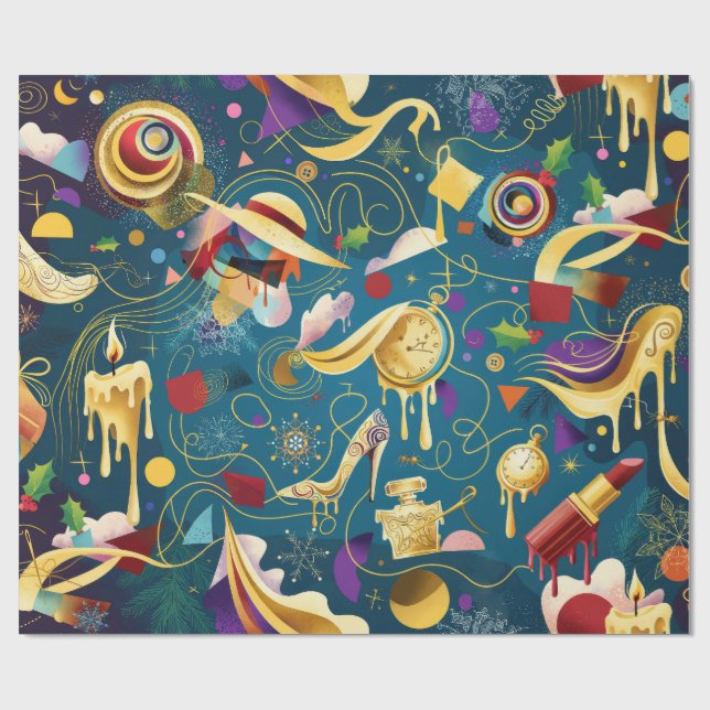 Papel De Presente Alegoria da Moda (Aberto)