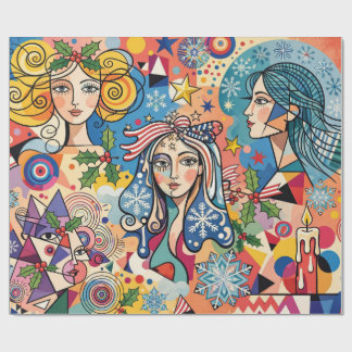 Papel De Presente Alegoria de uma Mulher Bonita