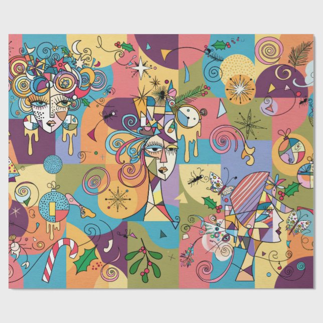 Papel De Presente Alegoria de uma Mulher Enigmática (Aberto)
