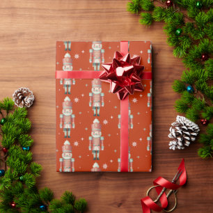 Papel De Presente Alegres Quebra-Nozes de Natal