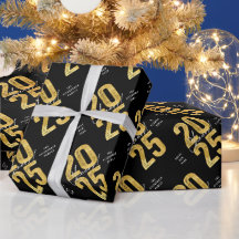 Alegria À Tipografia Dourada 2025 Ano Novo Moderno