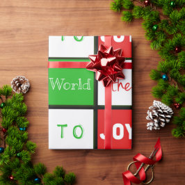Papel De Presente Alegria Ao Natal Dos Azulejos Da Tipografia Mundia