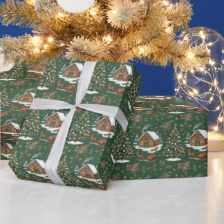 Papel De Presente Alegria de Natal
