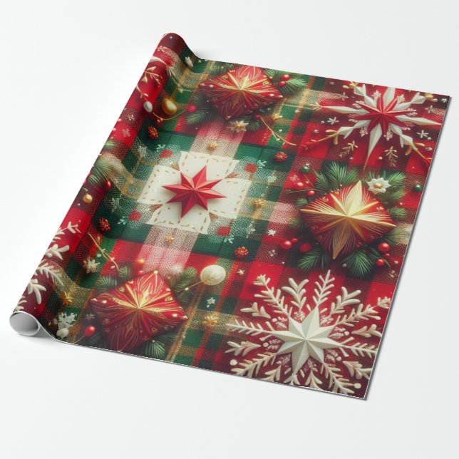 Papel De Presente Alegria Natalina (Desenrolado)