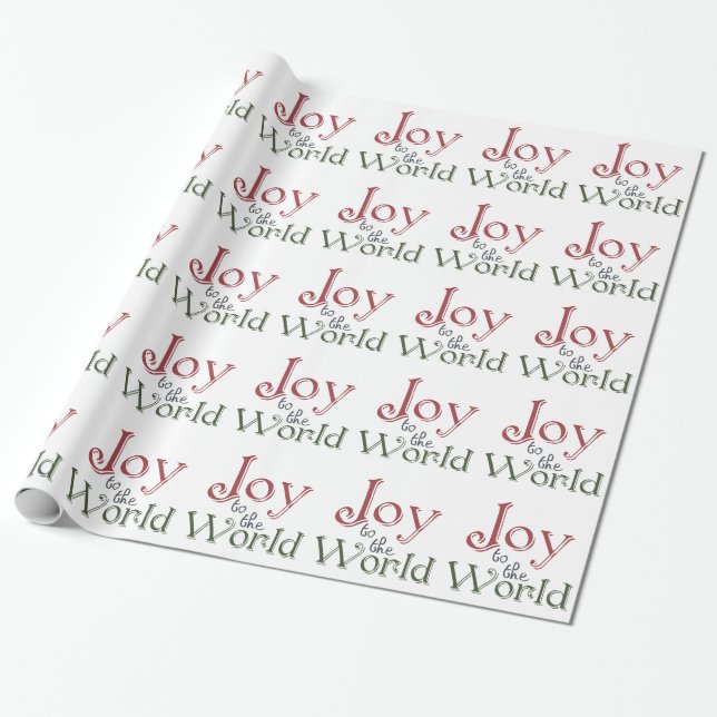 Papel De Presente Alegria para o Mundo (Desenrolado)