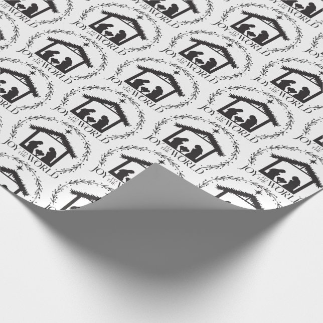 Papel De Presente Alegria para o Mundo Natal Cristo (Ponta)