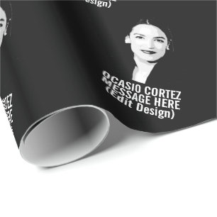 Papel De Presente Alexandria Ocasio-Cortez Personalizada