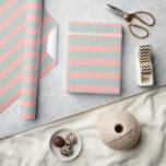Papel De Presente Alfinetes De Pêssego E Cor Do Teal Tiras De Pastel<br><div class="desc">Pêssego Legal Elegante Elegante Modelo Moderno E Elegante E Tons de Cor Teal Stripes Artesanatos & Fornecimentos de presentes / Papel de enrolamento de presentes.</div>