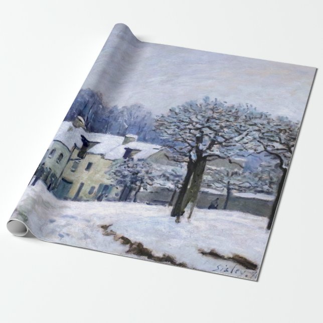 Papel De Presente Alfred Sisley - Coloque Chenil em Marly, Efeito da (Desenrolado)