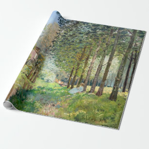 Papel De Presente Alfred Sisley - Descanso ao longo do Córrego