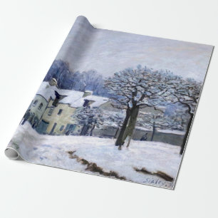 Papel De Presente Alfred Sisley - Place Chenil em Marly, Efeito de N