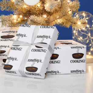 Papel De Presente Algo está Cozinhando