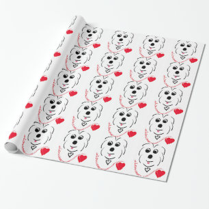 Papel De Presente Algodão de Tulear Amor