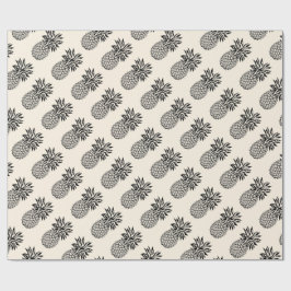 Papel De Presente Algum abacaxi icónico bonito da cor feita sob