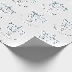 Papel De Presente Algum coelho está fazendo um 1º aniversário