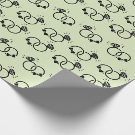 Papel De Presente Alianças de Noivado Presentes Pastel Sem Costura