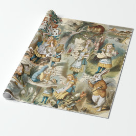 Papel De Presente Alice In Wonderland Wrappaper