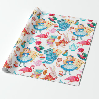 Papel De Presente Alice no País das Maravilhas