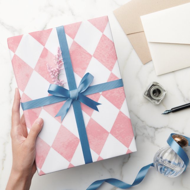 Papel De Presente Alice no País das Maravilhas, Papel Rosa (Presentear)