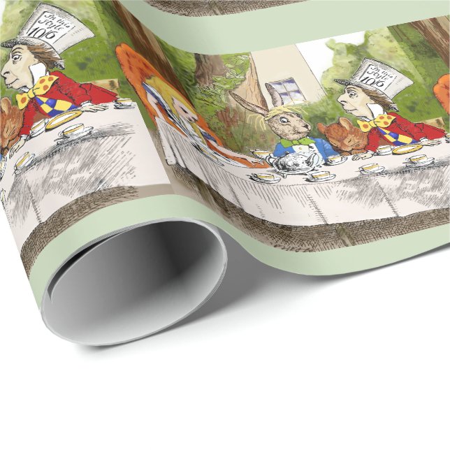 Papel De Presente Alice's Adventures in Wonderland (Ponta do rolo)