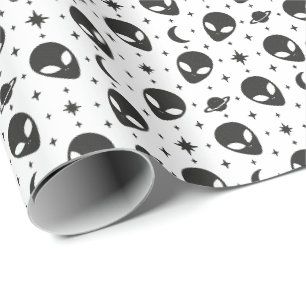 Papel De Presente Alienígenas e Estrelas