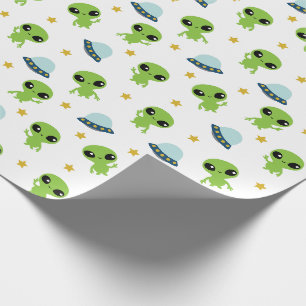 Papel De Presente Aliens