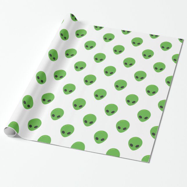 Papel De Presente aliens emoji (Desenrolado)