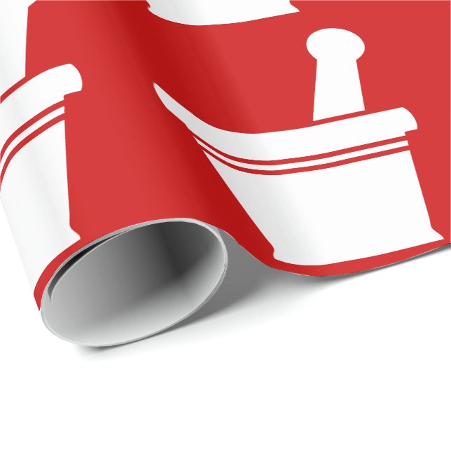 Papel De Presente Almofariz & pilão (Ponta do rolo)