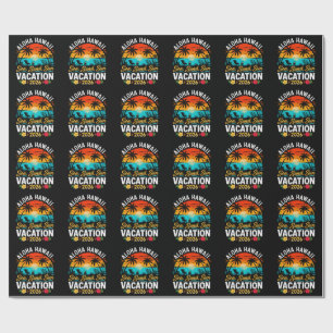 Papel De Presente Aloha Havaí Mar Areia Sol 2026