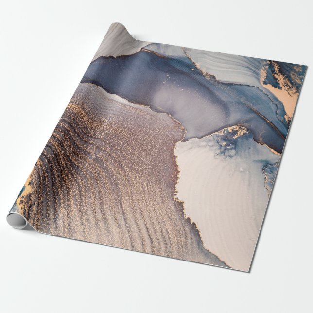 Papel De Presente Alta resolução. Pintura de arte fluida do abstrato (Desenrolado)