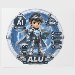 Papel De Presente Alumínio ATOMIVRA
