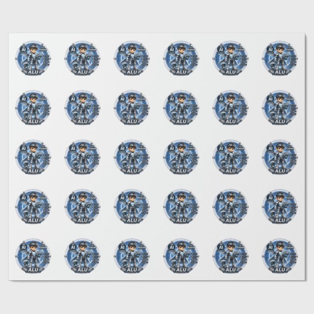 Papel De Presente Alumínio ATOMIVRA ANIVERSÁRIO (Aberto)