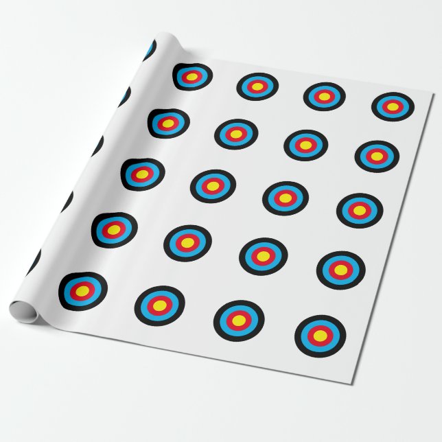 Papel De Presente Alvo de Arquivamento (Desenrolado)