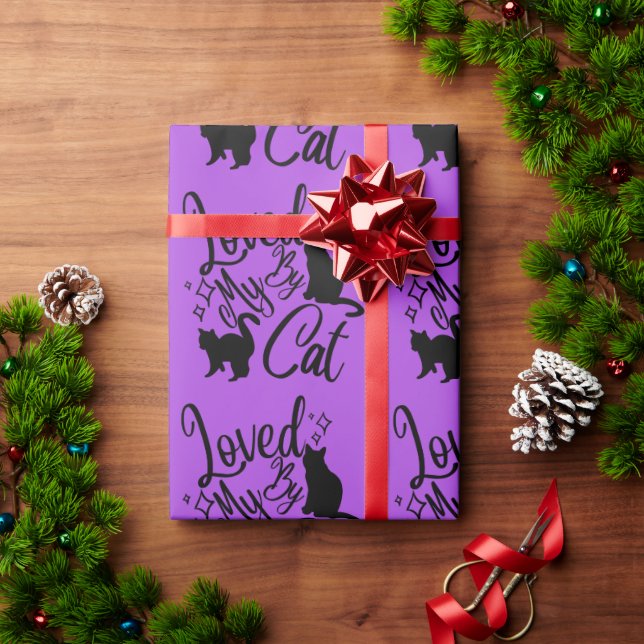 Papel De Presente Amado Pelo Meu Gato (Presente de Natal)