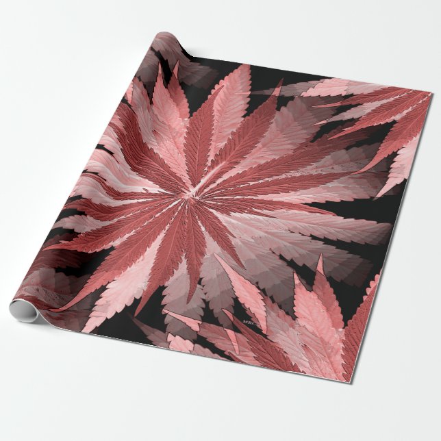 Papel De Presente Amando Coral Vivo (Desenrolado)